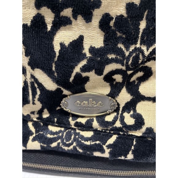 Cake by Petunia Pickle Embossed Black Velvet Diaper Bag Large - Picture 4 of 16